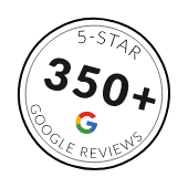 5-Star 350+ Google Reviews