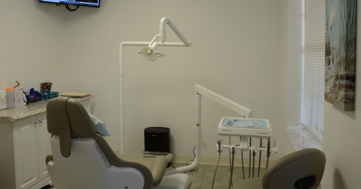 Dental chair viewed from another angle